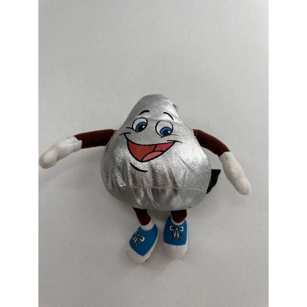 Hersheys Kiss Plush Character Toy‎ By The Petting Zoo Silver Brown White Candy